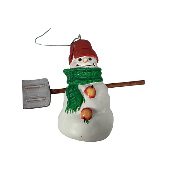 Vintage Hallmark Jan Karon Christmas Snowman Ornament Y2K Holiday Lot of 2 READ - Picture 4 of 9